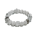 Pure Light â Moonstone & Clear Quartz crystal Bracelet - ASTROSOUL