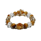 Solar Prosperity â Citrine & Golden Tiger crystal Bracelet - ASTROSOUL