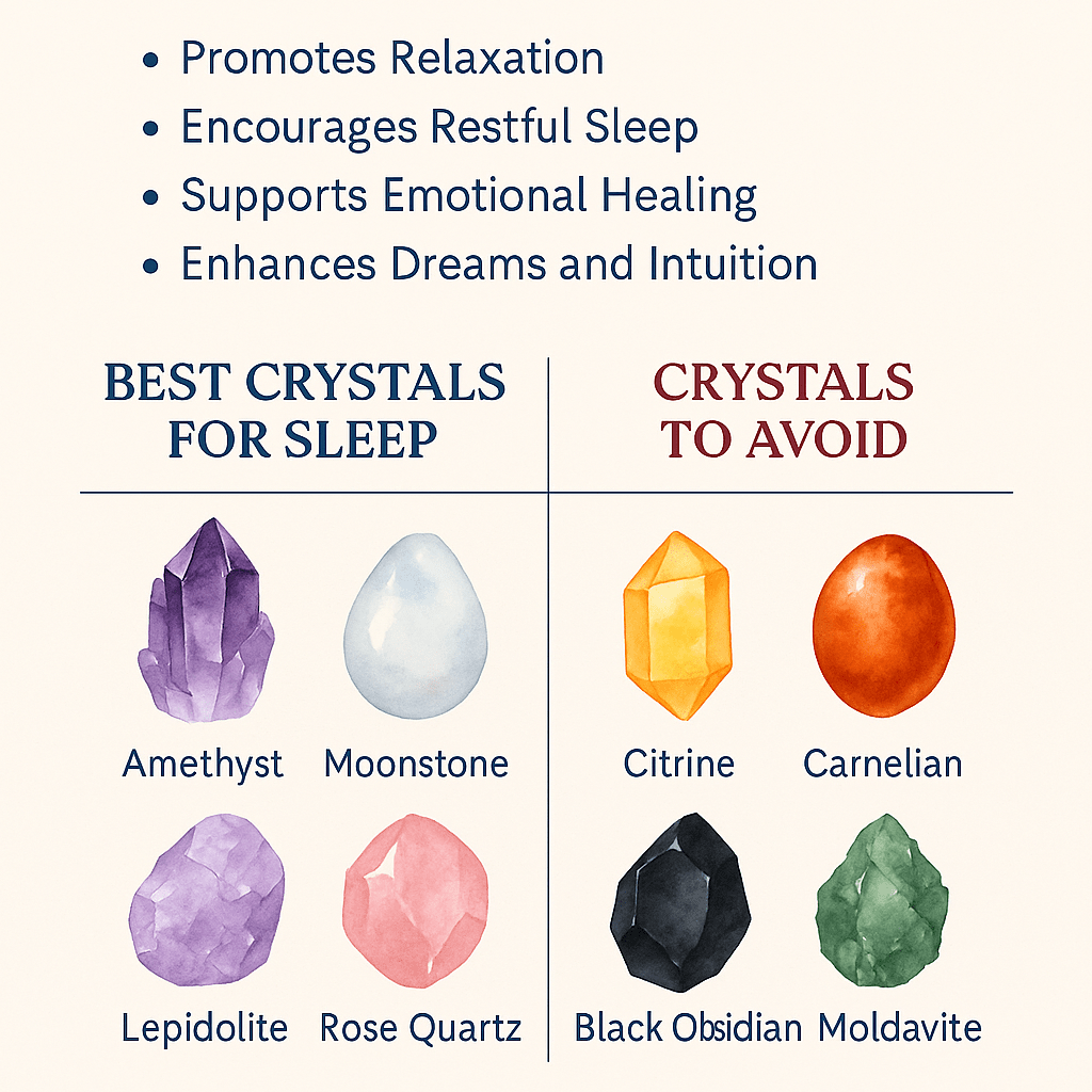 Can I Sleep with Crystals? Benefits and Best Stones for Restful Sleep - ASTROSOUL