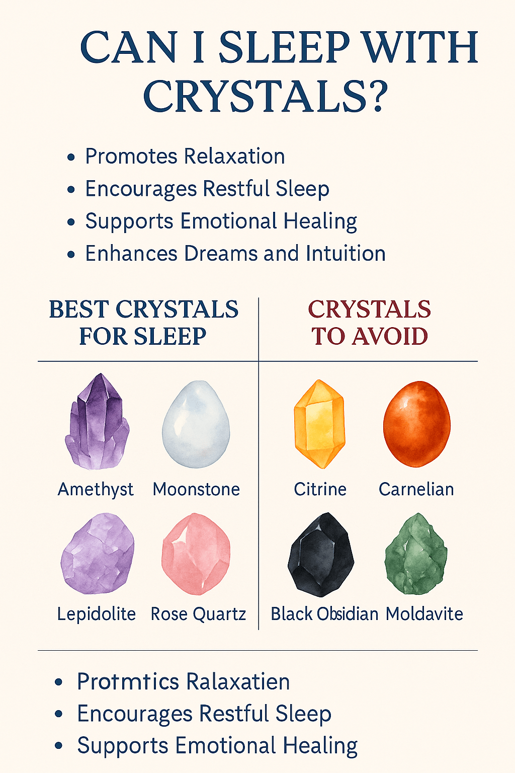 Can I Sleep with Crystals? Benefits and Best Stones for Restful Sleep - ASTROSOUL
