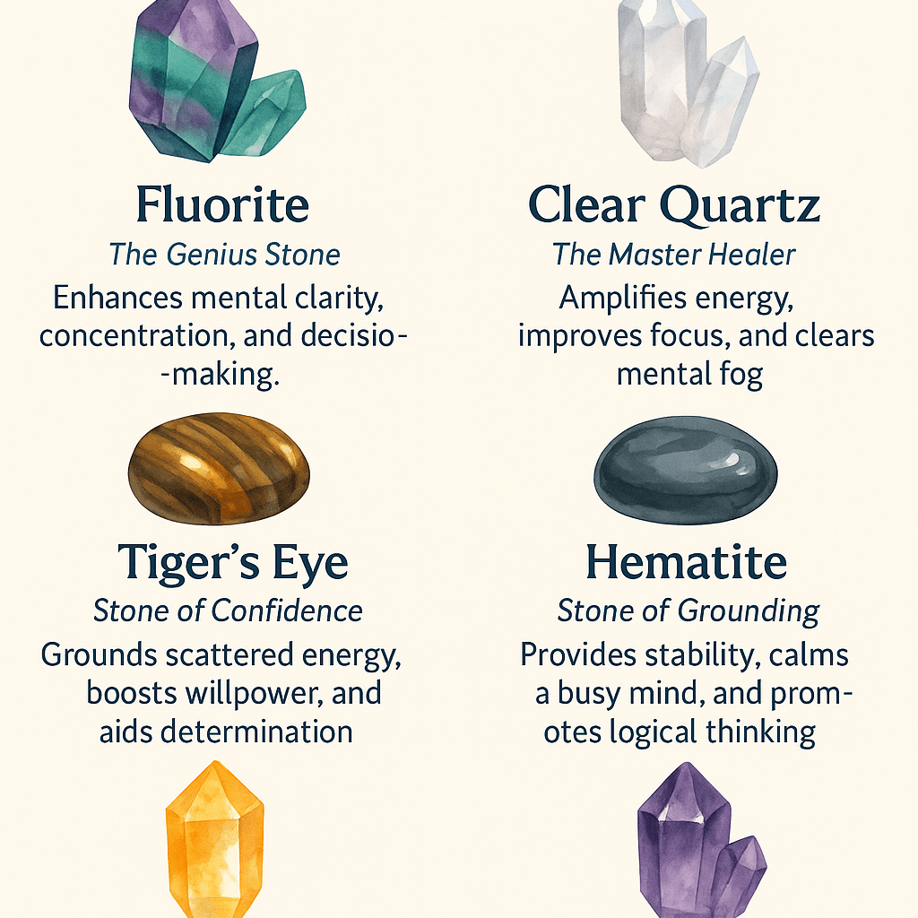 Crystals for Focus and Mental Clarity - ASTROSOUL