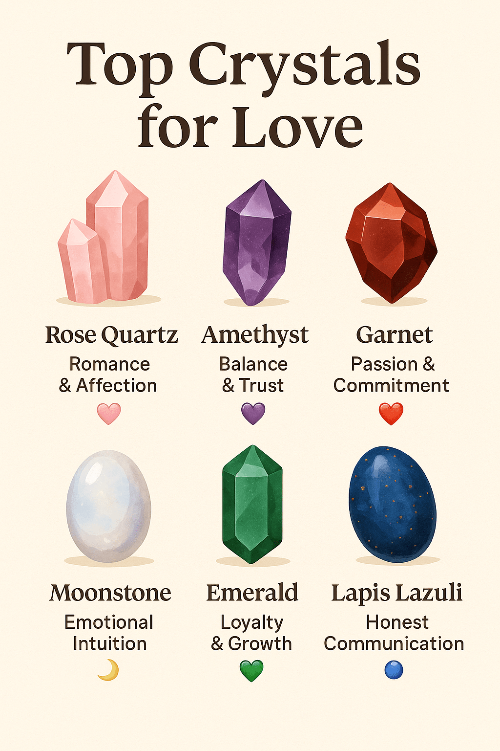 Crystals for Love: Popular Gemstones That Symbolize Romance and Relationships - ASTROSOUL