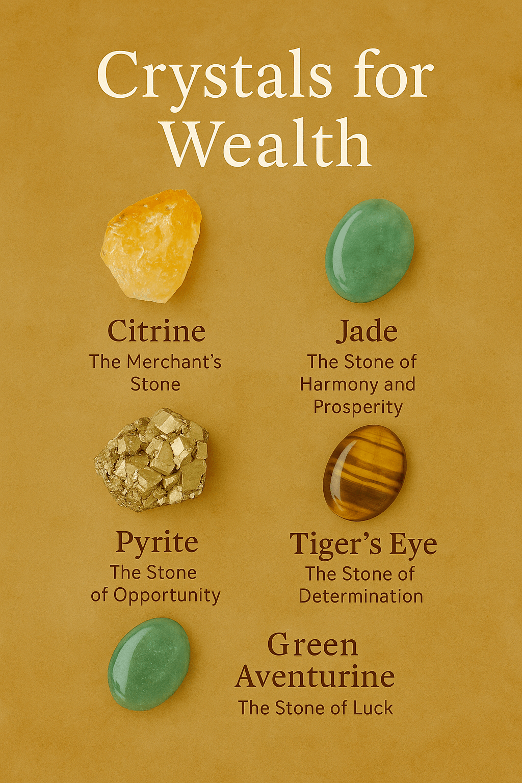 Crystals for Wealth and Prosperity - ASTROSOUL