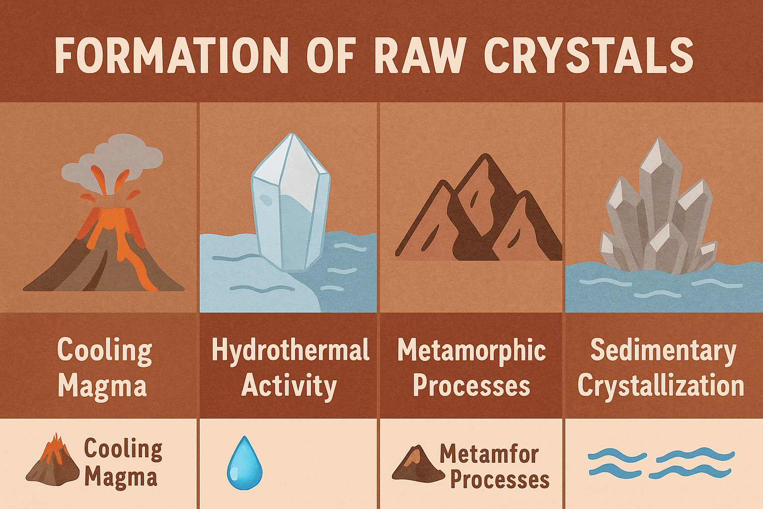 Raw Crystals: Natural Formation, Identification, and Practical Uses - ASTROSOUL