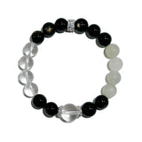 Balance Energy Bracelet – Obsidian, Clear Quartz & Moonstone - ASTROSOUL