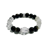 Balance Energy Bracelet – Obsidian, Clear Quartz & Moonstone - ASTROSOUL