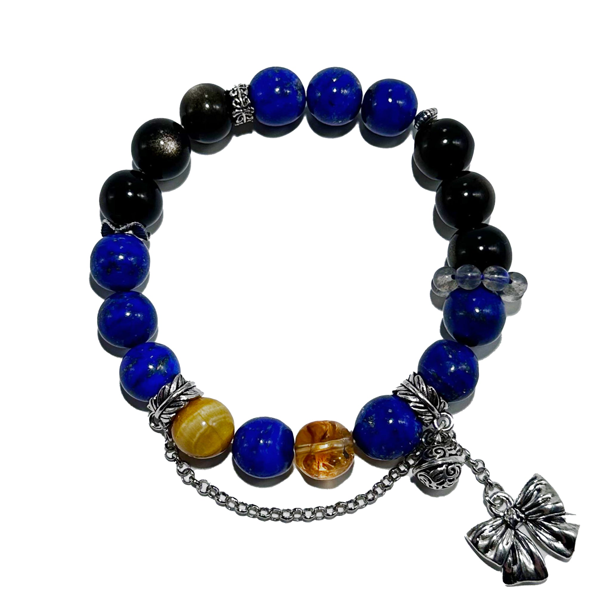 Celestial Harmony – Lapis Lazuli, Citrine & Tiger Eye Bracelet - ASTROSOUL