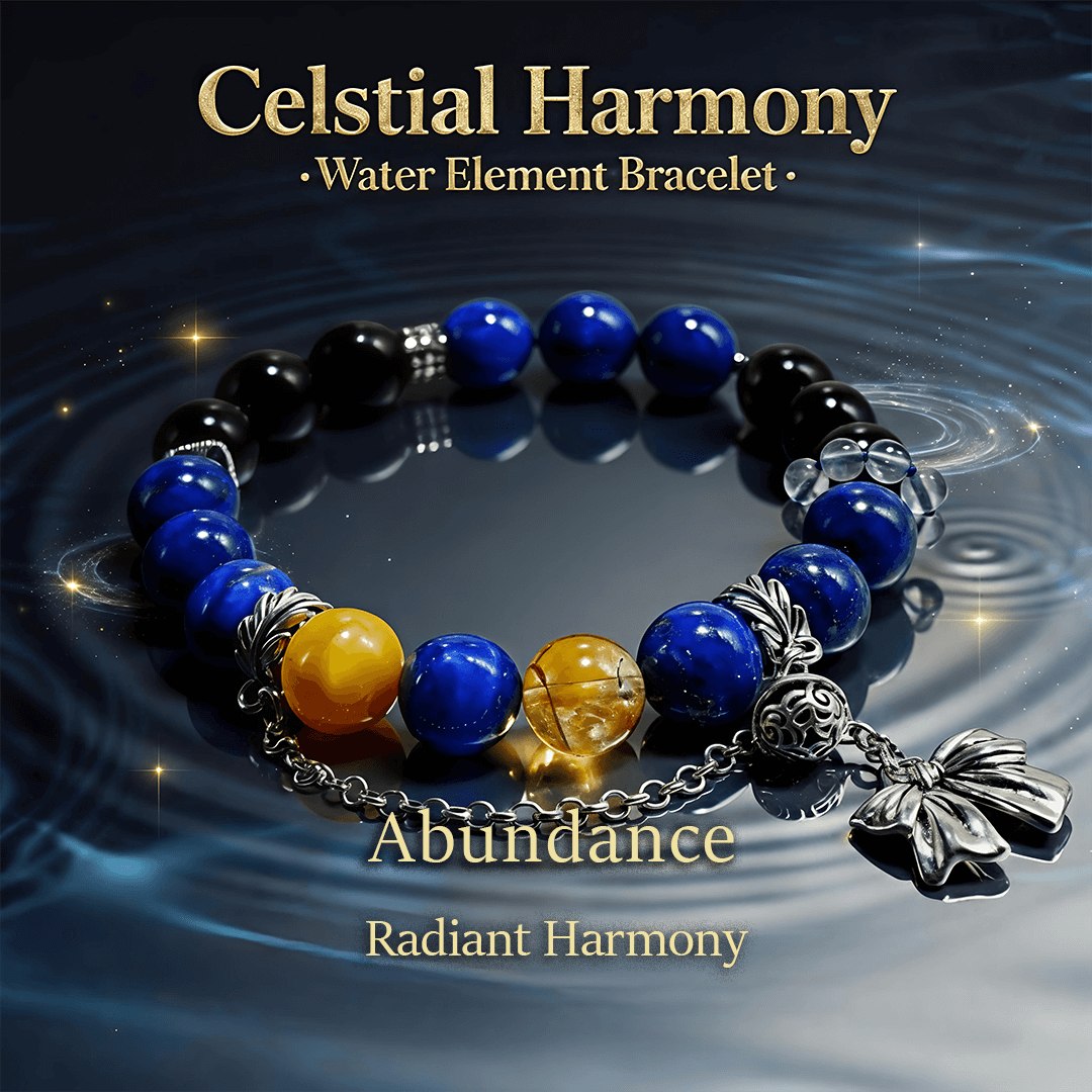 Celestial Harmony – Lapis Lazuli, Citrine & Tiger Eye Bracelet - ASTROSOUL