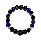 Cosmic Night – Obsidian, Lapis Lazuli & Smoky Quartz Bracelet - ASTROSOUL