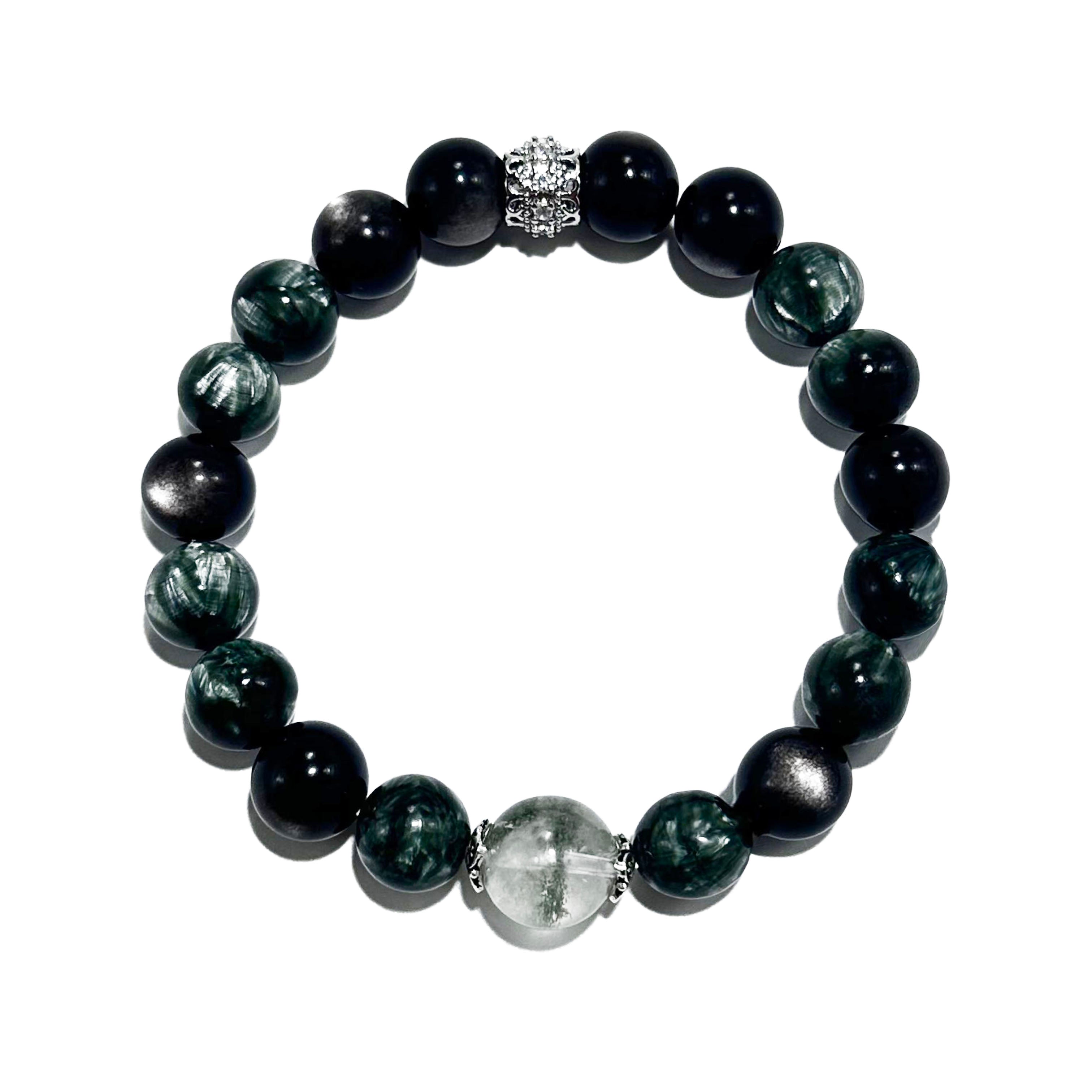Forest Clarity – Green Jade & Fluorite crystal Bracelet - ASTROSOUL