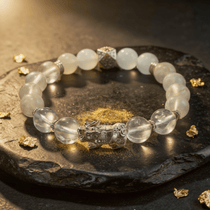 Fortune Blessing Bracelet – Jade, Rutilated Quartz & Pixiu - ASTROSOUL