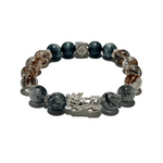 Fortune Shield Bracelet – Rutilated Quartz, Labradorite & Pixiu - ASTROSOUL