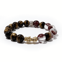 Fortune Tiger Bracelet – Tiger Eye, Garnet & Pixiu - ASTROSOUL