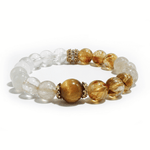 Golden Harmony Bracelet – Citrine, Moonstone & Rutilated Quartz - ASTROSOUL