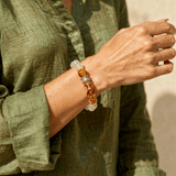 Golden Harmony – Tiger Eye, Citrine & Rutilated Quartz Bracelet - ASTROSOUL