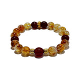 Golden Vitality – Citrine & Red Agate Bracelet - ASTROSOUL