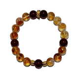 Golden Vitality – Citrine & Red Agate Bracelet - ASTROSOUL