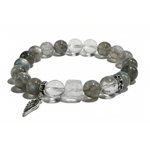 Guardian Wing Bracelet – Labradorite & Clear Quartz - ASTROSOUL