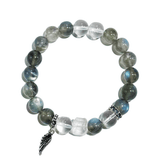 Guardian Wing Bracelet – Labradorite & Clear Quartz - ASTROSOUL