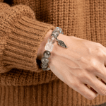 Guardian Wing Bracelet – Labradorite & Clear Quartz - ASTROSOUL