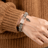 Guardian Wing Bracelet – Labradorite & Clear Quartz - ASTROSOUL