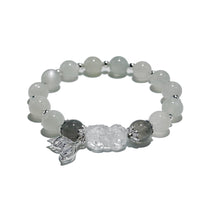 Jade Harmony Pixiu Bracelet – White Jade & Labradorite - ASTROSOUL