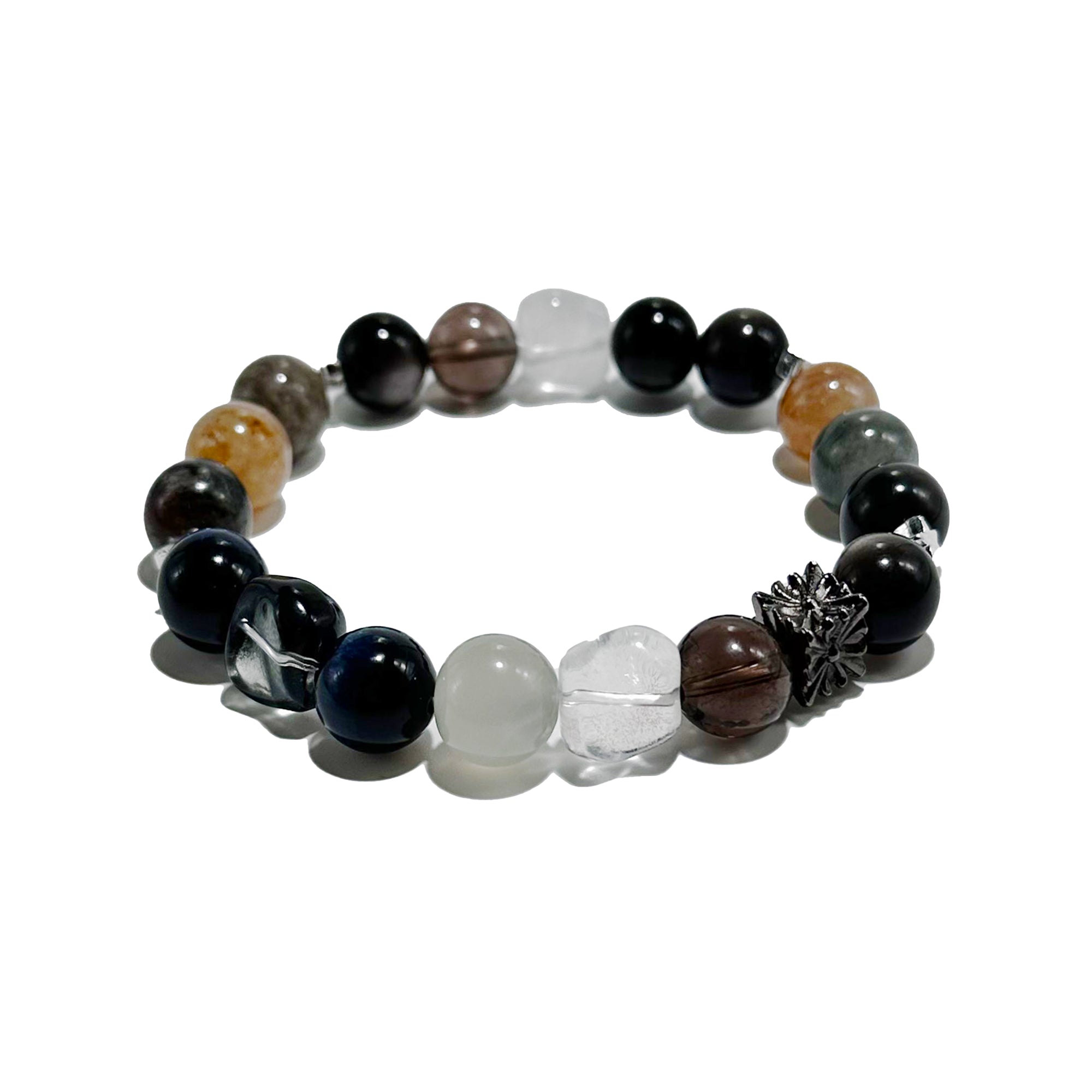 Nebula Dreams – Multi Gemstone & Rutilated Quartz Bracelet - ASTROSOUL