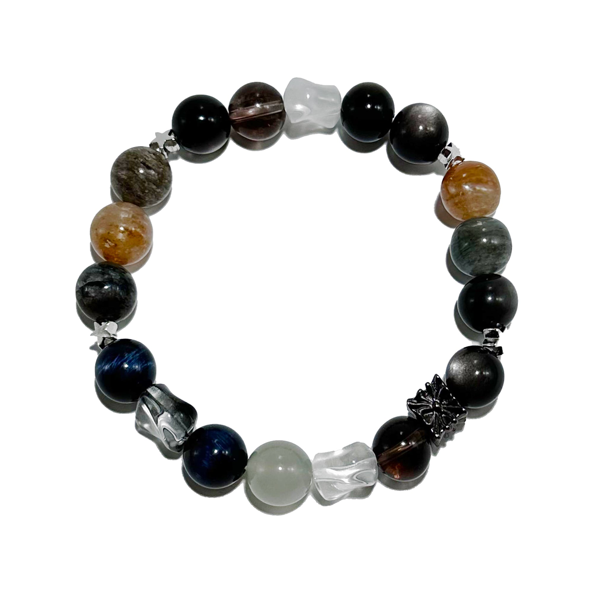 Nebula Dreams – Multi Gemstone & Rutilated Quartz Bracelet - ASTROSOUL