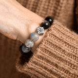 Night Sky Bracelet – Obsidian, Labradorite & Aquamarine - ASTROSOUL