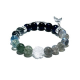 Ocean Realm – BlueTigerEye, Labradorite & Green Rutilated Quartz Bracelet - ASTROSOUL