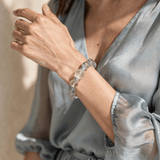 Pure Light – Clear Quartz & White Phantom Bracelet - ASTROSOUL