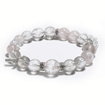 Pure Light – Clear Quartz & White Phantom Bracelet - ASTROSOUL