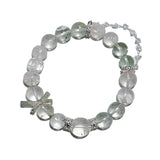 Pure Light – Clear Quartz & White Phantom Bracelet - ASTROSOUL