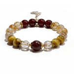 Radiant Fortune Bracelet – Garnet, Citrine & Tiger Eye - ASTROSOUL