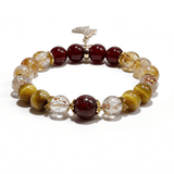Radiant Fortune Bracelet – Garnet, Citrine & Tiger Eye - ASTROSOUL
