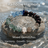 Rainbow Harmony Bracelet – Multi - Gemstone Energy Design - ASTROSOUL