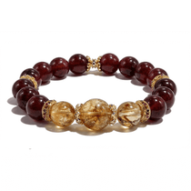 Royal Fortune Bracelet – Red Agate & Citrine - ASTROSOUL