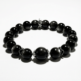 Royal Guardian Bracelet – Silver Obsidian - ASTROSOUL