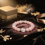 Royal Love & Clarity Bracelet – Rose Quartz, Azeztulite & White Phantom Quartz - ASTROSOUL