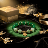 Royal Prosperity Bracelet – Green Agate & Xiuyu Jade - ASTROSOUL