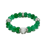 Royal Renewal Bracelet – Green Strawberry Quartz & Clear Quartz - ASTROSOUL