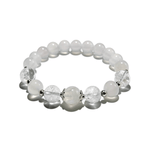 Royal Serenity Bracelet – White Agate, Azeztulite & Blue Moonstone - ASTROSOUL