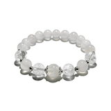 Royal Serenity Bracelet – White Agate, Azeztulite & Blue Moonstone - ASTROSOUL
