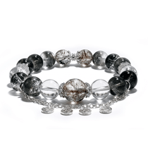 Sacred Grove – Rutilated Quartz & Moss Agate crystal Bracelet - ASTROSOUL
