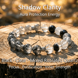 Shadow Clarity – Multi Rutilated Quartz crystal Bracelet - ASTROSOUL