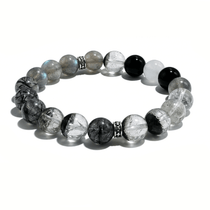 Shadow Clarity – Multi Rutilated Quartz crystal Bracelet - ASTROSOUL