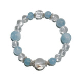 Sky Whisper – Aquamarine & Clear Quartz crystal Bracelet - ASTROSOUL