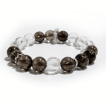 Smoky Clarity Bracelet – SmokyQuartz & Clear Quartz - ASTROSOUL