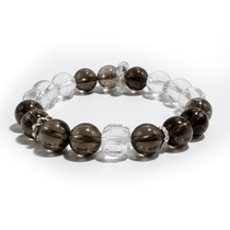 Smoky Clarity Bracelet – SmokyQuartz & Clear Quartz - ASTROSOUL