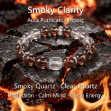 Smoky Clarity Bracelet – SmokyQuartz & Clear Quartz - ASTROSOUL
